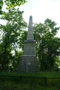 Monument to the mining official Emil von der Decken 1880-1897 near the limestone quarry. RÃ¼dersdorf bei Berlin, Germany