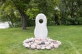 Monument to Missing & Murdered Indigenous Women and Girls at the Forks in Winnipeg, Canada.
