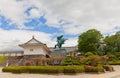 Monument to Mogami Yoshiaki in Yamagata Castle, Japan
