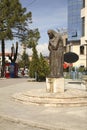 Monument to Mother Teresa in Shkoder. Albania