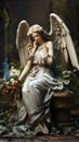 Monument to a mourning angel