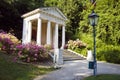 Monument to Mozart in Kurpark, Baden, Austria