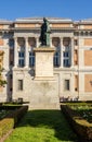 Monument to Murillo and Prado museum in Madrid, Spain Royalty Free Stock Photo