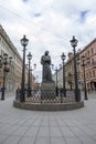 Monument to N.V. Gogol in St. Petersburg on Malaya Konyushennaya Street