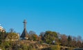 Monument to National Heroes in the shape of a Cross on the Cetatuia hill overlooking Cluj-Napoca, Romania