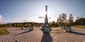 Monument to the 2nd cuirassier division on the Borodino field in the Moscow region of Russia.