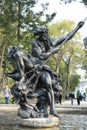 Monument to Neptune in public space in Mexico City