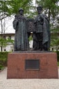 Monument to Nicholas II and Mikhail Romanov in Moscow.