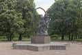 Monument to Nizami Ganjavi on Kamennoostrovsky Avenue in St. Petersburg