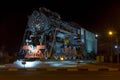 A monument to the old locomotive, Russia, Saratov Region, Engels, June 2018