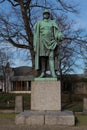 Monument to otto von bismarck in frankfurt hoechst germany Royalty Free Stock Photo