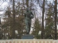A monument to the outstanding Soviet football player Eduard Streltsov Royalty Free Stock Photo