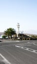 Monument to the peasant on a road in Lanzarote