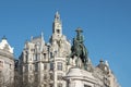 Monument to Pedro IV at Liberdade Square - Porto, Portugal Royalty Free Stock Photo