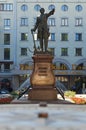 Monument to Peter the first in Petrovsky park of the city of Voronezh