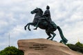 Monument to Peter the Great Bronze horseman in St. Petersburg, Russia