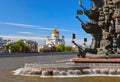 Monument to Peter the Great and Cathedral of Christ the Savior -