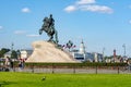 Monument to Peter the Great First on Senate square, St. Petersburg, Russia