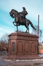 Monument to Peter the great - the founder of Biysk