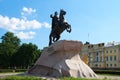 Monument to Peter the Great at St. Petersburg Royalty Free Stock Photo