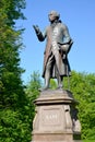 Monument to the philosopher Immanuel Kant against the backgroundof the sky. Kaliningrad