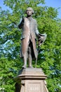 Monument to the philosopher Immanuel Kant in bright spring day. Kaliningrad