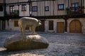 Monument to the pig of San AntÃÂ³n, La Alberca, Salamanca, Spain