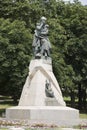 Monument to the poet Lermontov in Pyatigorsk, Russia