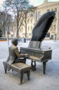 Monument to Polish pianist Arthur Rubinstein.