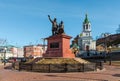 Monument to Minin and Pozharsky in Nizhny Novgorod Royalty Free Stock Photo