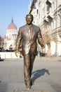 Monument to the president of the USA Ronald Reagan Royalty Free Stock Photo
