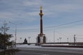 The monument to Pyotr Beketov in the Yakutsk