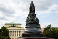 Monument to the queen Ekaterina and her favourites Royalty Free Stock Photo