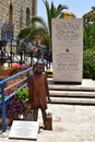 Monument to refugee children during the Holocaust