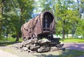 Monument to Roma (Gypsy), killed by fascists during the Second World War in Kyiv in the Babiy Yar, Ukraine Royalty Free Stock Photo