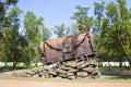 Monument to Roma (Gypsy), killed by fascists during the Second World War in Kyiv in the Babiy Yar, Ukraine Royalty Free Stock Photo