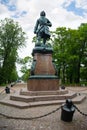 Monument to Russian emperor Peter the Great in Kronstadt Royalty Free Stock Photo