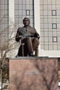 Monument to the Russian historian Gumilyov in Astana Royalty Free Stock Photo