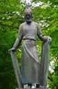 Monument to Russian icon painter Andrey Rublev at the Spaso-Andronikov monastery in Moscow Royalty Free Stock Photo