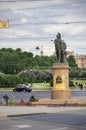 Monument to Alexander Suvorov in St Petersburg, Russia