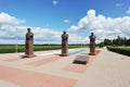 Monument to Russian military commanders on the Prokhorovka field