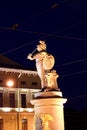 Monument to Russian military leader Alexander Suvorov in St. Pet