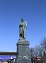 Monument to Russian poet Alexander Pushkin in Moscow