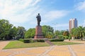 The monument to Russian revolutionary leader Vladimir Ulyanov-Le Royalty Free Stock Photo