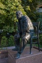 Monument to Russian Soviet writer, journalist, poet Julian Semenov in Yalta