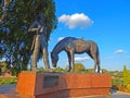 A monument to a Russian writer in Vologda