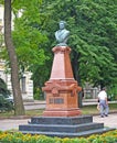 Monument to A.S. Pushkin on Old Boulevard 1899. Zhytomyr, Ukraine