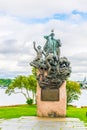 Monument to the sailors of merchant ships transporting goods during the Second World War in Oslo, Norway...IMAGE