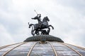 Monument To Saint George at the Manege Square in Moscow, Russia