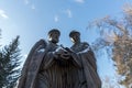 Monument to saints Peter and Fevronia - the patrons of marriage and family, as well as the symbols of love and fidelity against